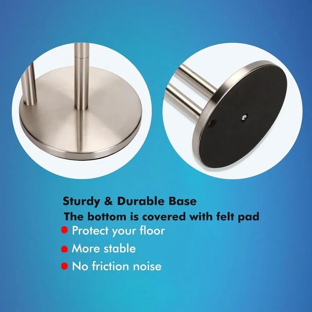 Toilet Paper Holder with Shelf, Freestanding Toilet Paper Stand with Tray for...